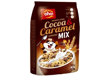 Sausās brokastis OHO ar kakao un karameli 500g