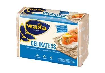 Sausmaizītes rudzu WASA Delikatess 270g