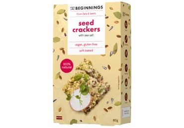 Sēklu krekeri THE BEGINNINGS jūr.sāl.80g