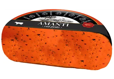 Siers AMANTI GOUDA sarkanais pesto kg