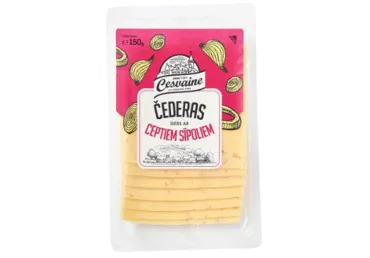 Siers ar ceptiem sīpoliem šķēlītes 150g