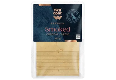 Siers Čederas kūpināts WELL DONE PREMIUM šķēlītēs 48%160g