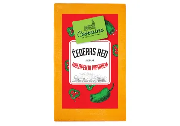 Siers Čederas Red ar halapenjo pip.CP kg