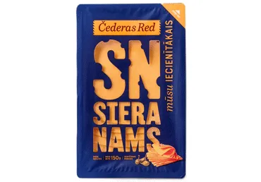 Siers Čederas Red šķēlītēs SN 150g