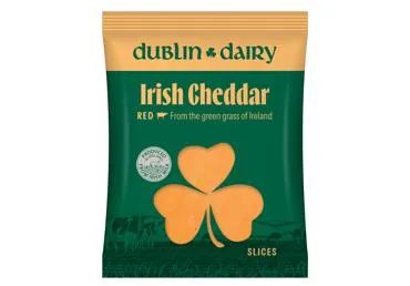 Siers CHEDDAR DUBLIN sarkanais šķēlītēs 150g