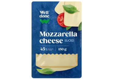 Siers Mozzarella WELL DONE šķēlēs 150g
