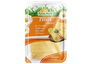 Siers TILSIT FARM MILK 45% šķēlēs 150g