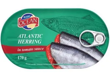 Siļķe tomātu mērcē OCEAN 170g