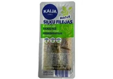 Siļķu fileja eļļā ar dillēm KAIJA 150g