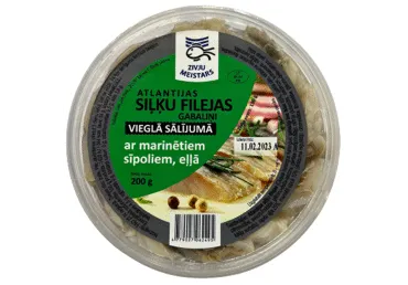 Siļķu filejas gabaliņi eļļā ar sīpoliem ZIVJU MEISTARS 200g