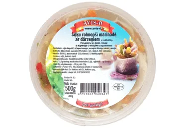 Siļķu rolmopši ar dārzeņiem 500g