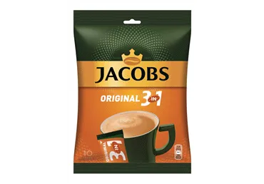 Šķīstošais kafijas dzēriens JACOBS 3IN1 10x15,2g