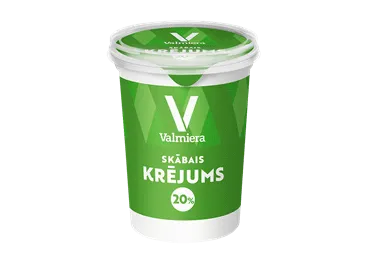 Skābais krējums VALMIERA 20% 450g