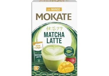 Šķīstošais dzēriens MOKATE Matcha Mango 6x14g