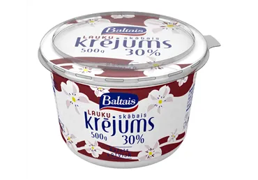 Sk.krējums BALTAIS 30% 500g