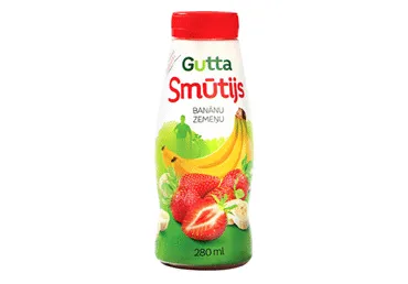 Smūtijs banānu-zemeņu GUTTA 280ml
