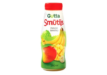 Smūtijs mango-banānu GUTTA 280 ml