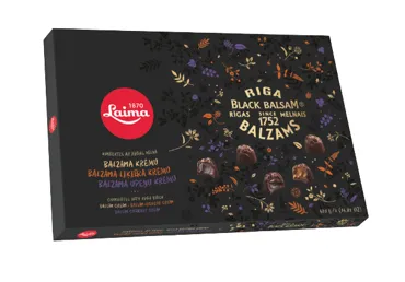 Šokolādes konfektes LAIMA ar Rīgas Melno Balzamu 420g