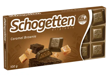 Šokolāde Caramel Brownie SCHOGETTEN 100g