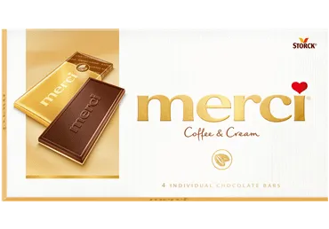 Šokolāde MERCI COFFEE & CREAM 100g 