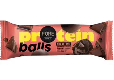 Šokolādes trifeles ar proteīna šokolades krēmu PURE CHOCOLATE 40g