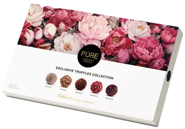 Šokolādes trifeļu kolekcija PURE CHOCOLATE 160g