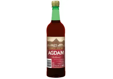 Stiprinātais vīns AGDAM sarkanais 22% 0,5L D