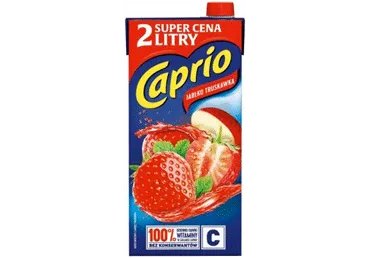 Sulas dzēriens CAPRIO ābolu-zemeņu 2L
