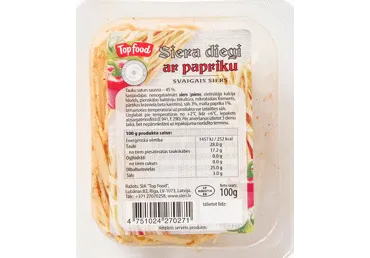 Svaigais siers Siera Diegi TOP FOOD paprikas garšu 100g