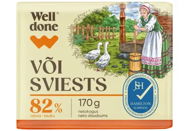 Sviests WELL DONE 82% 170g