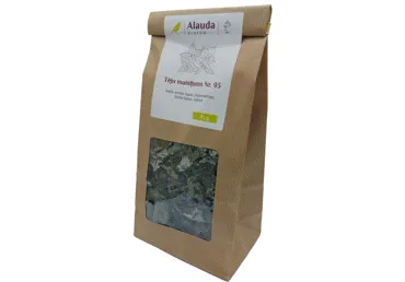 Tēju maisījums Nr.93 (meža aveņu lapas, piparmētras, lazdu lapas, nātres) ALAUDA 25g 