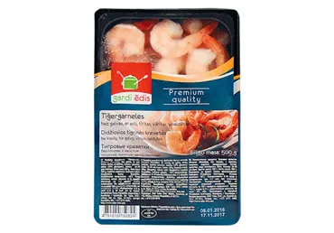 Tīģergarneles GARDI ĒDIS 26-30 tīrītas vārītas 400g