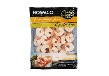 Tīģergarneles NOWACO 31-40 tīrītas, vārītas 300g