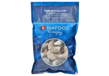 Tīģergarneles RSEAFOOD 21-25 bez galvas jēlas 300g