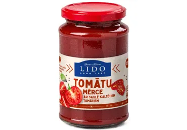 Tomātu mērce ar saulē kalt.tom.LIDO 440g