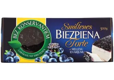 Torte biezpiena ar mellenēm SMILTENE 500g