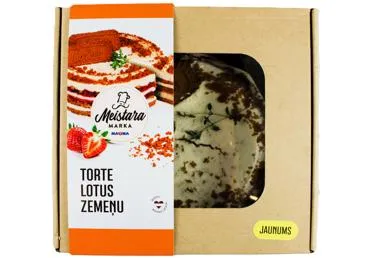 Torte Lotus zemeņu MEISTARA MARKA 570g