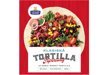 Tortilja Klasiskā kviešu LM 360g