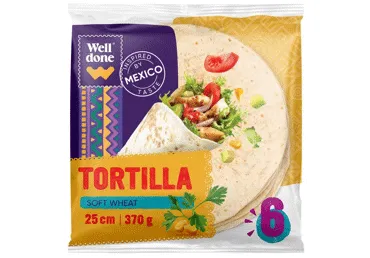 Tortiljas WELL DONE 6gab 370g 