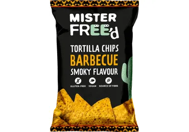 Tortiļu čipsi MISTER FREE`D BBQ garšu 135g