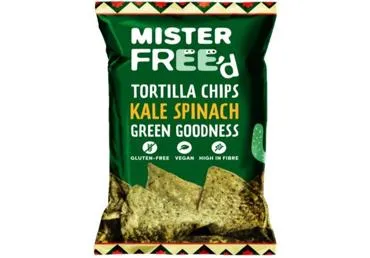 Tortiļu čipsi MISTER FREE`D spinātu 135g