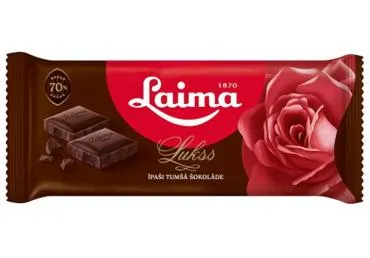 Tumšā šokolāde 70% Lukss LAIMA 90g