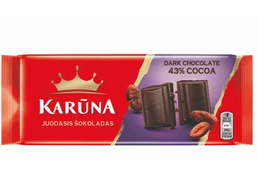 Tumšā šokolāde KARŪNA 80g