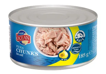 Tunzivs gabaliņi eļļā OCEAN 185g