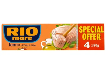 Tunzivs olīveļļā 3+1 RIO MARE 320g