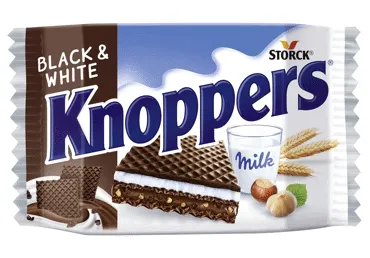 Vafele KNOPPERS Black&White 25g