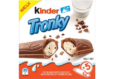 Vafeļu batoniņi Tronky KINDER 90g