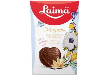 Vaniļas zefīrs šokolādē sirds formā Maigums LAIMA 135g