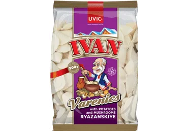 Vareņiki ar kartupeļiem un sēnēm Rjazanskie IVAN 500g