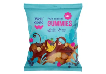 Vegānu košļājamās konfektes WELL DONE 150g